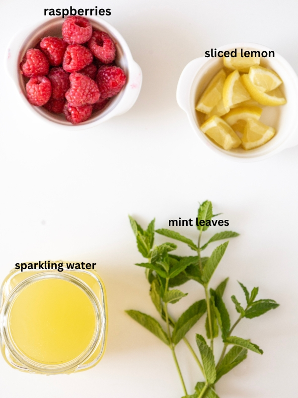 Ingredients-needed-for-raspberry-mojito-mocktail