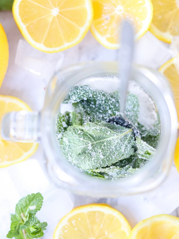 muddle-the-mint-leaves-and-sugar
