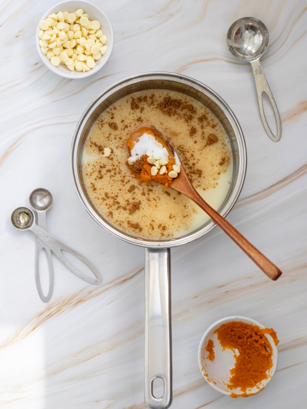 Add-the-ingredients-in-the-White-Chocolate-Pumpkin-drink-recipe