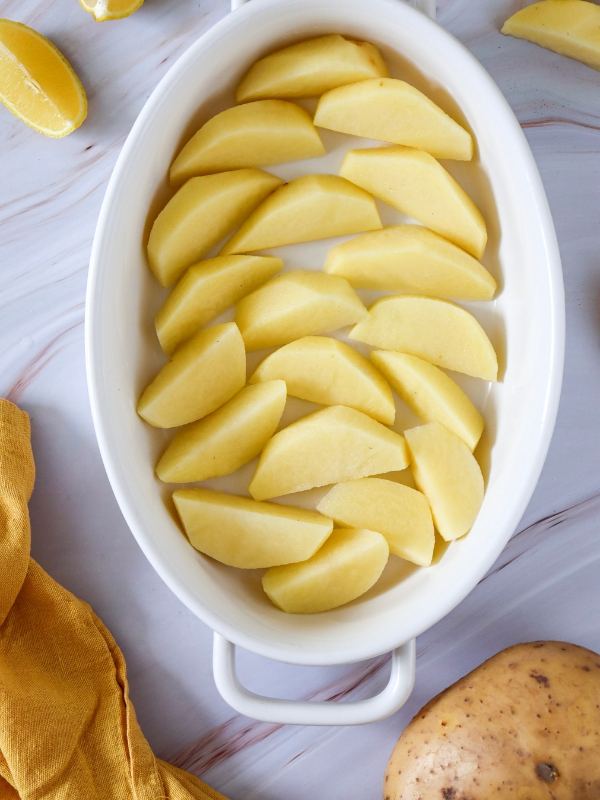 Cut-potatoes-into-large-wedges