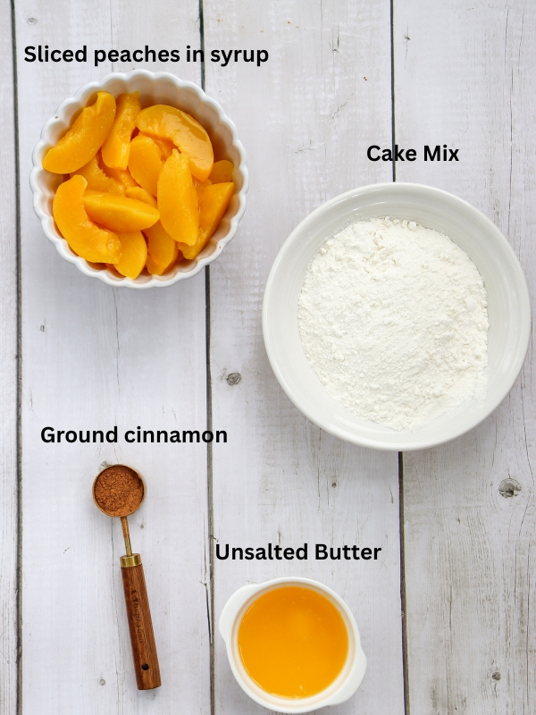 Ingredients-needed-for-peach-dump-cake-recipe
