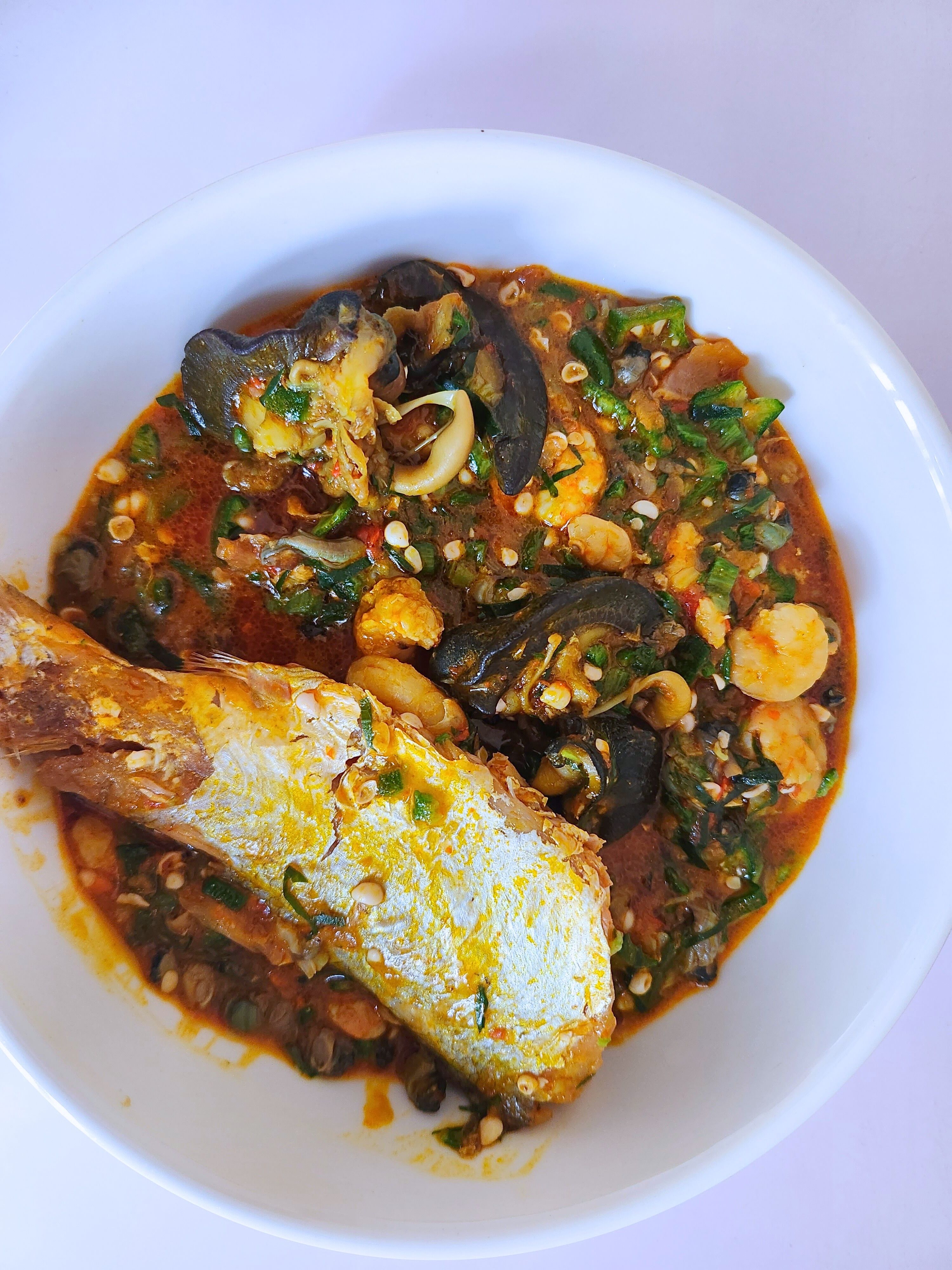seafood-okro-soup-in-a-white-bowl