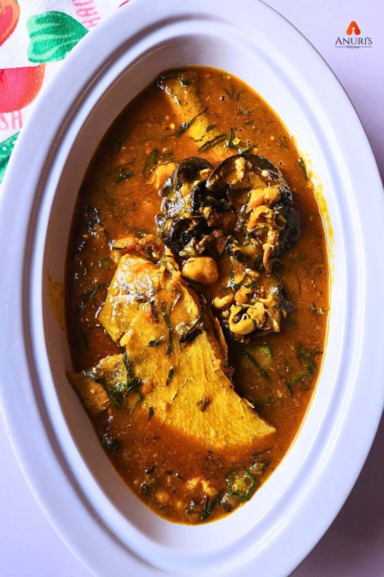 Fisherman soup freshly made and plaited in a white dish