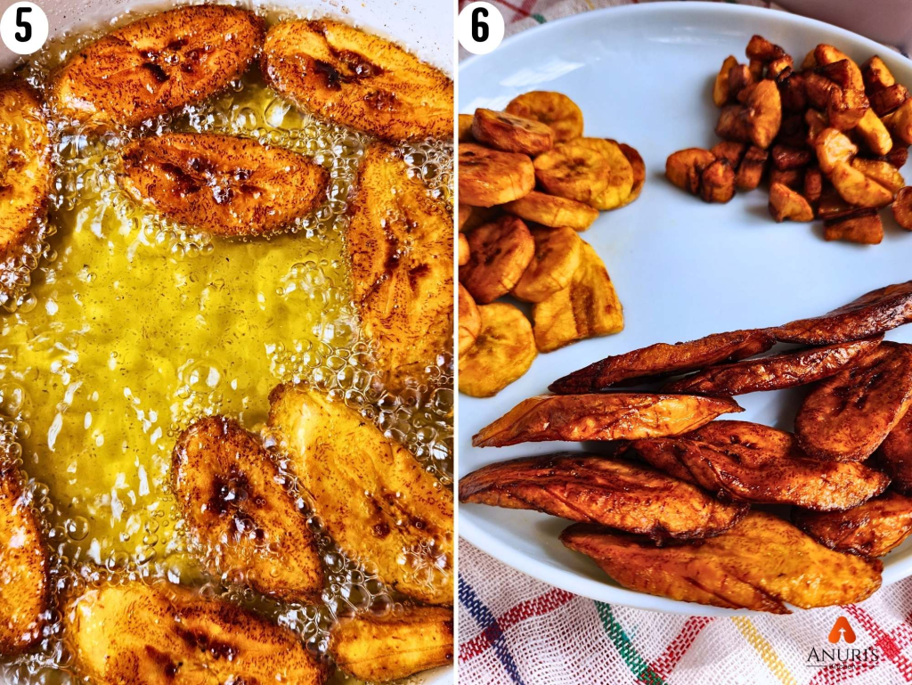 Image showing fried plantain drained of oil and served.