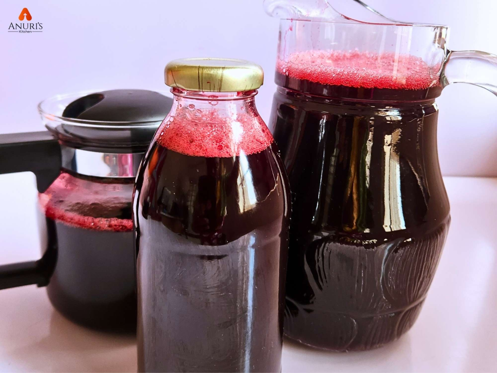 Zobo drink served in glasses ready to be taken