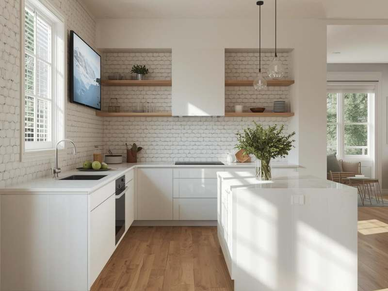 Added Peel-and-Stick Backsplash
