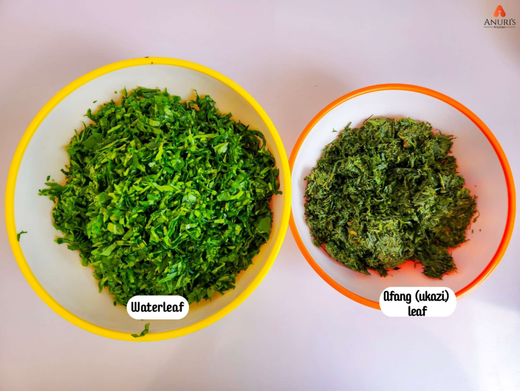 Afang soup vegetables