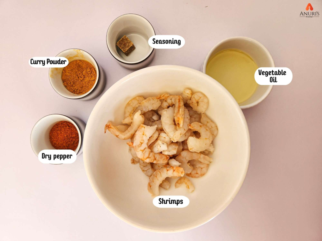 Cabbage shrimp salad ingredients