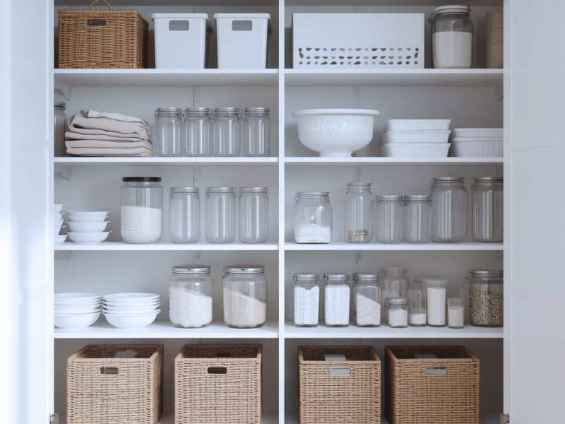 Well cleaned pantry