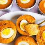 Well-cooked moi moi in individual cups