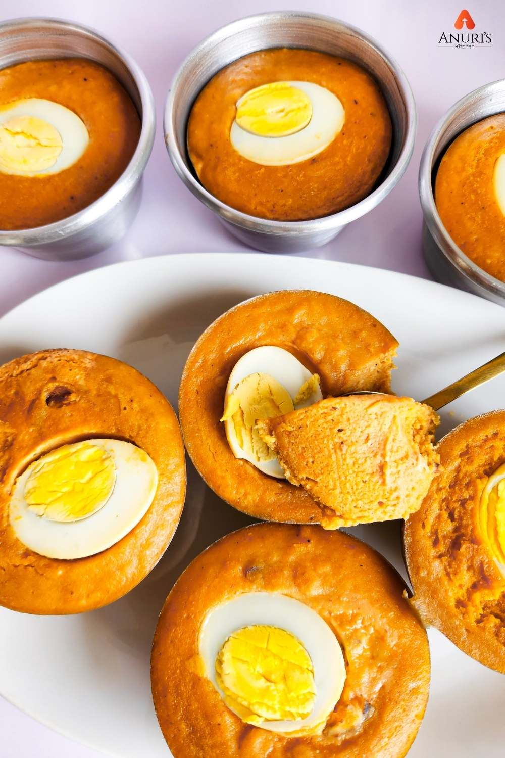 Well-cooked moi moi in individual cups