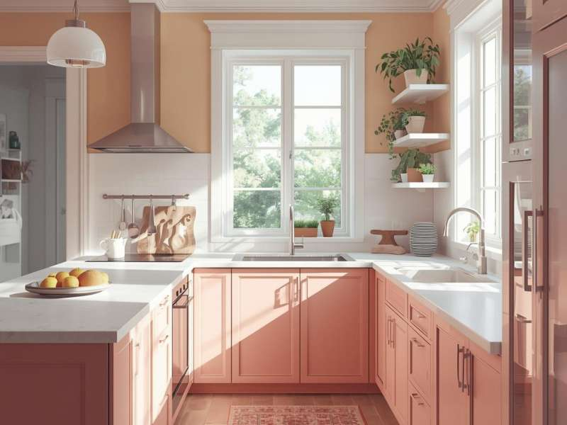 Well painted kitchen