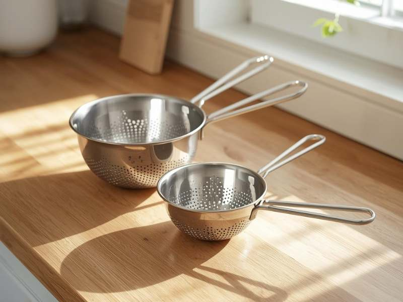 Strainers used in the kitchen