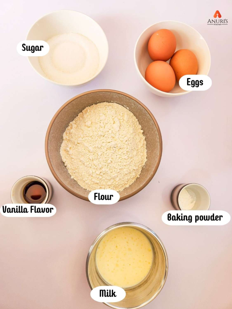 Fluffy pancake Ingredients