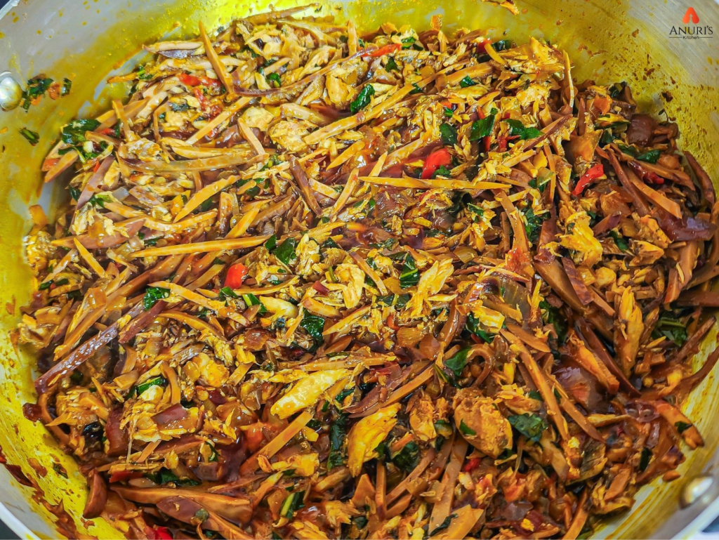 Ugba and fish sauce
